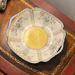 Vintage Nippon Yellow and Blue Bowl